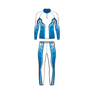 Лыжный комбинезон простой 403/401 расцветка 3 голубой