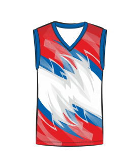 Майка 207 мужская без рукавов расцветка4 красная